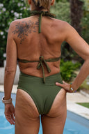 Bas Mona kaki's | Biki'one Mahué swimwear