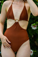 Top Laur brun | Biki'one Mahué swimwear